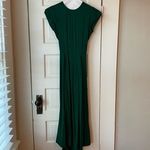 Reformation Gavin cut-out dress in green